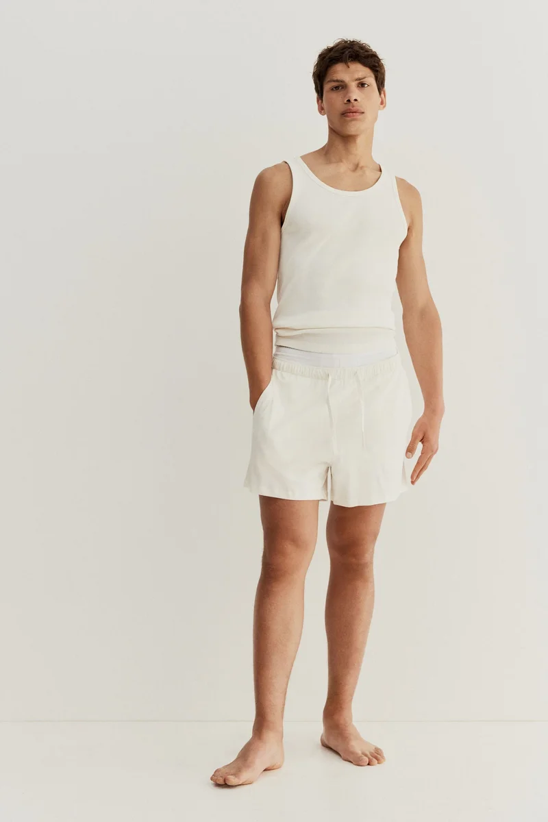 H&M Cotton pyjama vest top and shorts
